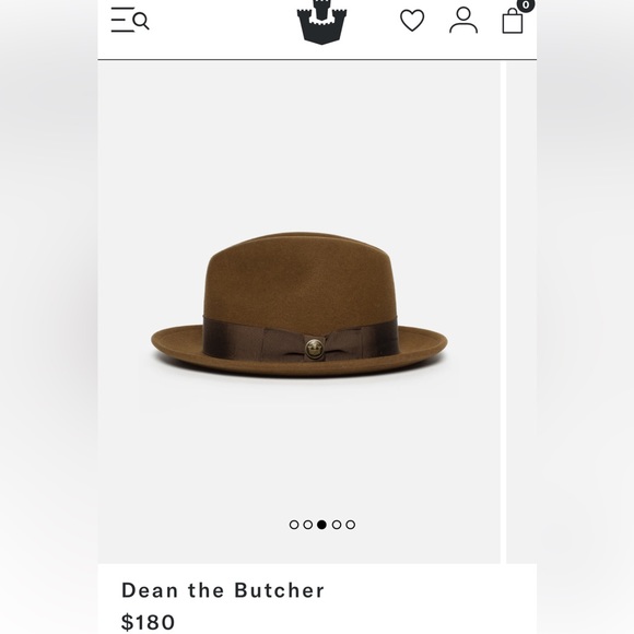 Goorin Bros Dean the Butcher hat fedora whiskey brown color - Picture 1 of 4